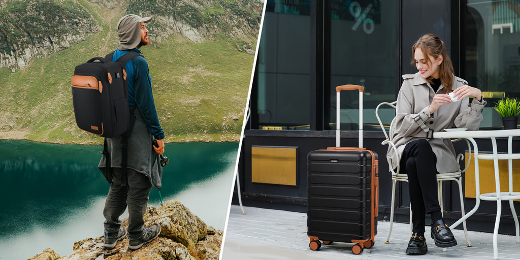 Luggage Sets 3pcs, Carry On Luggage 20 Inch With Spinner Wheels, PC Hardside Suitcase Set With TSA Lock, Durable Carry On Suitcase With Travel Backpack For Men Women