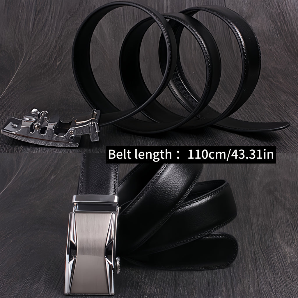 Men’s 6-in-1 PU Leather Gift Set – Belt, Wallet, Keychain, Bracelet, Glasses & Gift Box for Boyfriend, Husband, Dad – Birthday, Valentine’s Day & Father’s Day