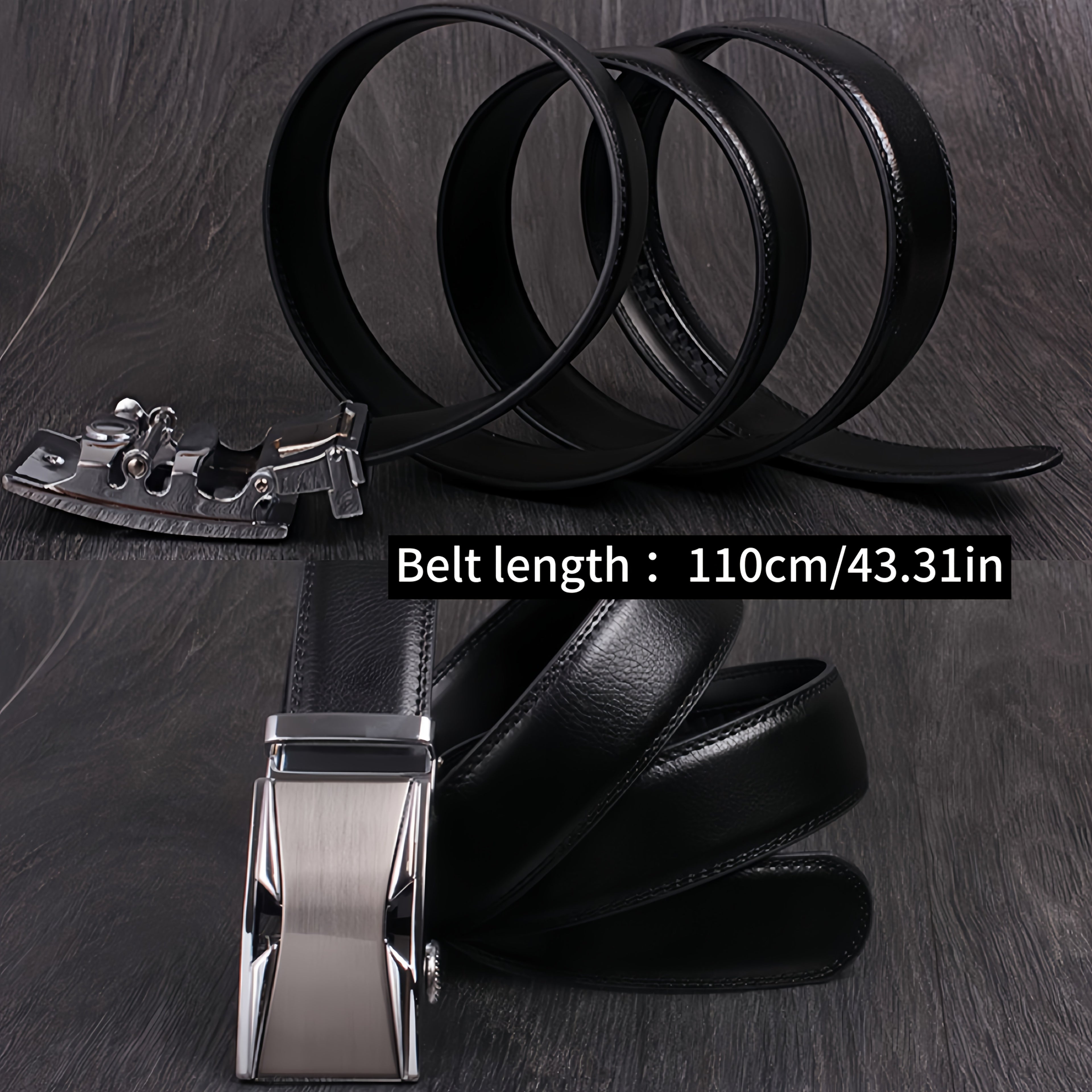 Men’s 6-in-1 PU Leather Gift Set – Belt, Wallet, Keychain, Bracelet, Glasses & Gift Box for Boyfriend, Husband, Dad – Birthday, Valentine’s Day & Father’s Day