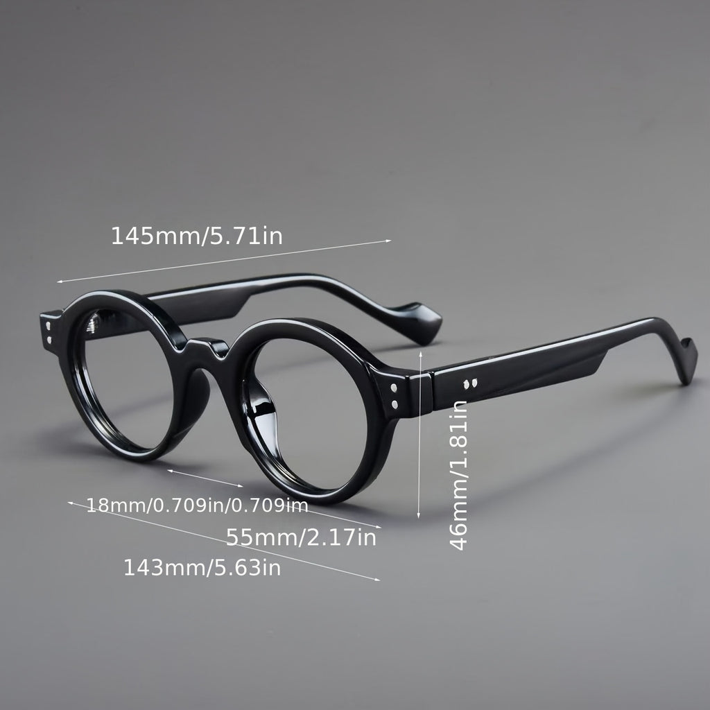 3pcs Unisex Reading Glasses Set – Elegant Round & Round-Square Presbyopia Frames, Light Luxury Elderly Reading Glasses for Women & Men