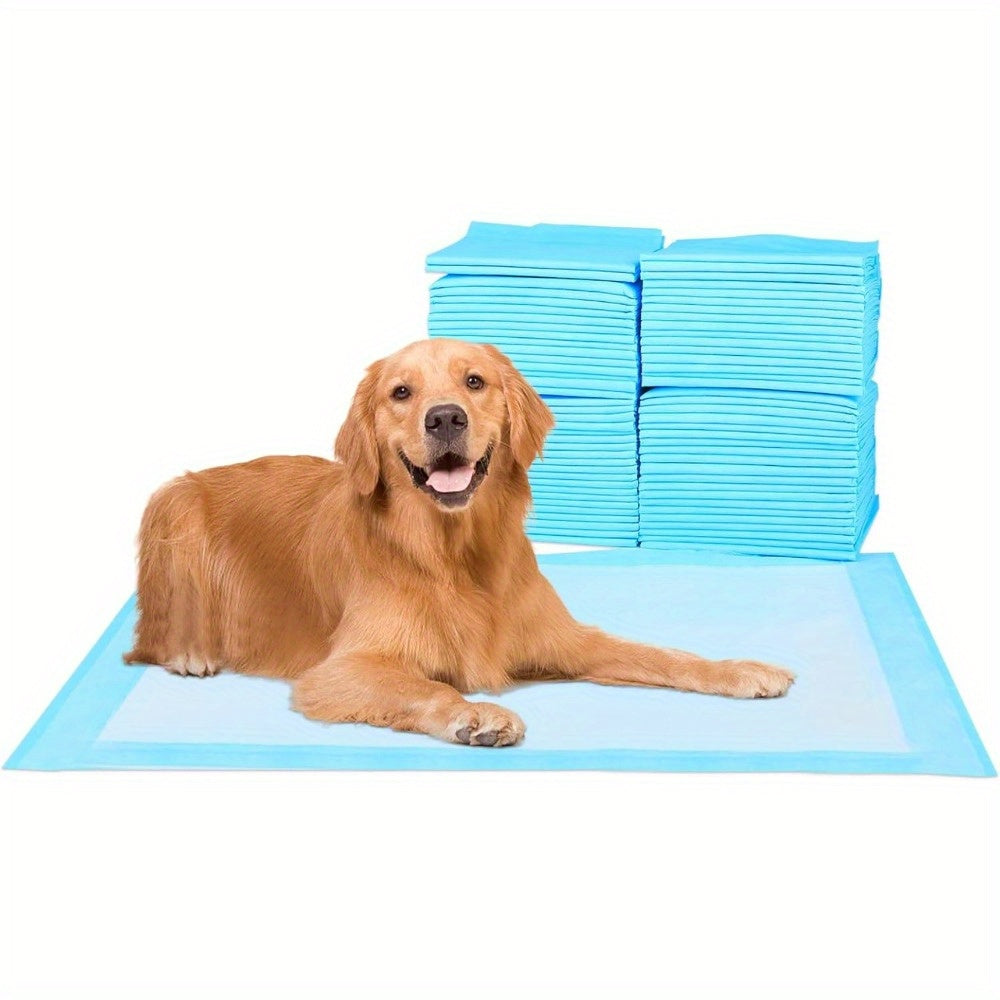 Super Absorbent Waterproof Dog Pee Pads 23.6" x 23.6" – 50/100/200/300/400 Pack Puppy Training Pads for Housebreaking, Pet Toilet Use, Leak-Proof & Odor Control