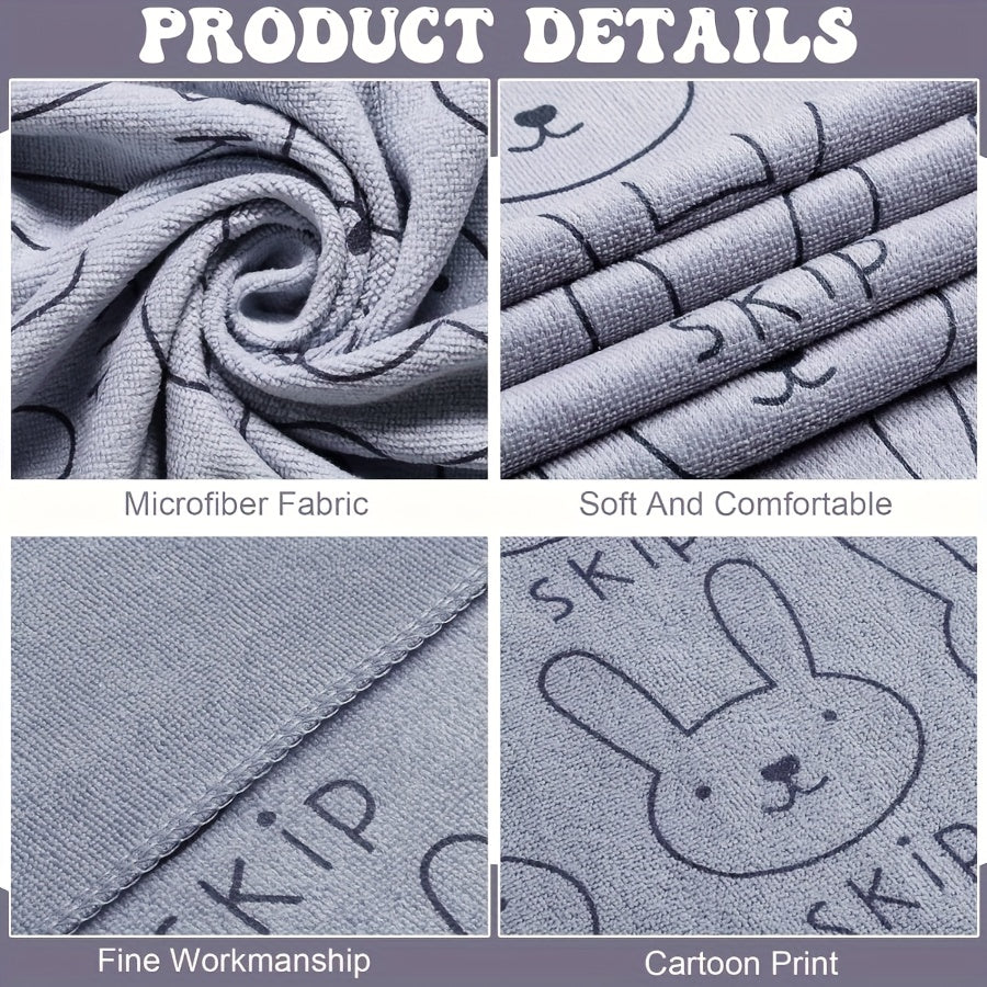 6pcs Quick-Drying Microfiber Dog Towels – Super Absorbent Pet Bath & Grooming Set for Small, Medium & Large Dogs, Lightweight & Durable Polyester