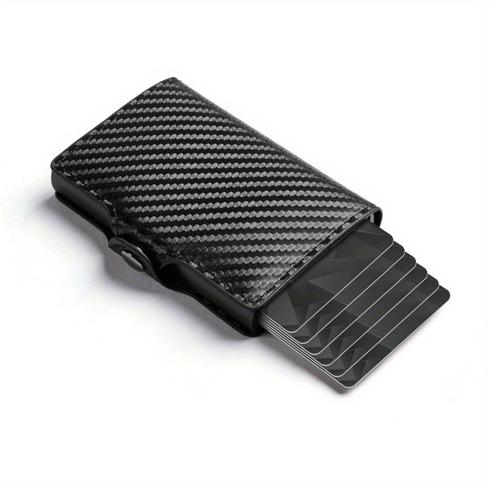 Premium Business Aluminum Alloy RFID Blocking Card Holder Men'S Wallet Large Capacity Card Case Minimalist Design Men'S RFID Aluminum Card Holder Wallet for 12 Cards