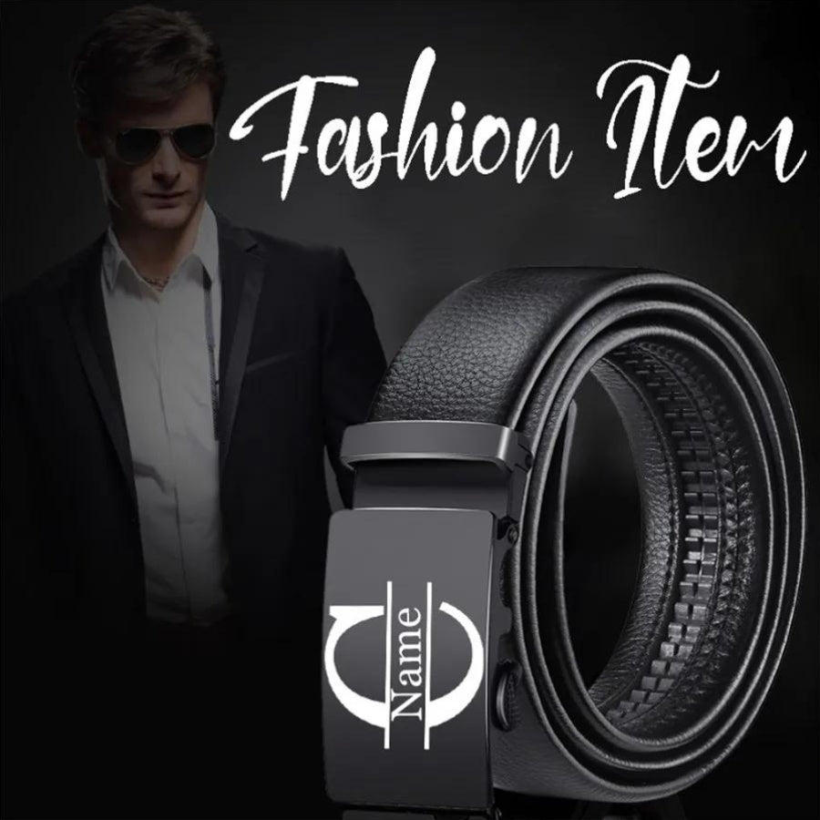 3pcs Customized Men’s Wallet, Belt & Pendant Keychain Gift Set – Vintage PU Leather with Large Name Personalization – Durable Daily Use Accessories for Father’s Day & Birthday Gifts