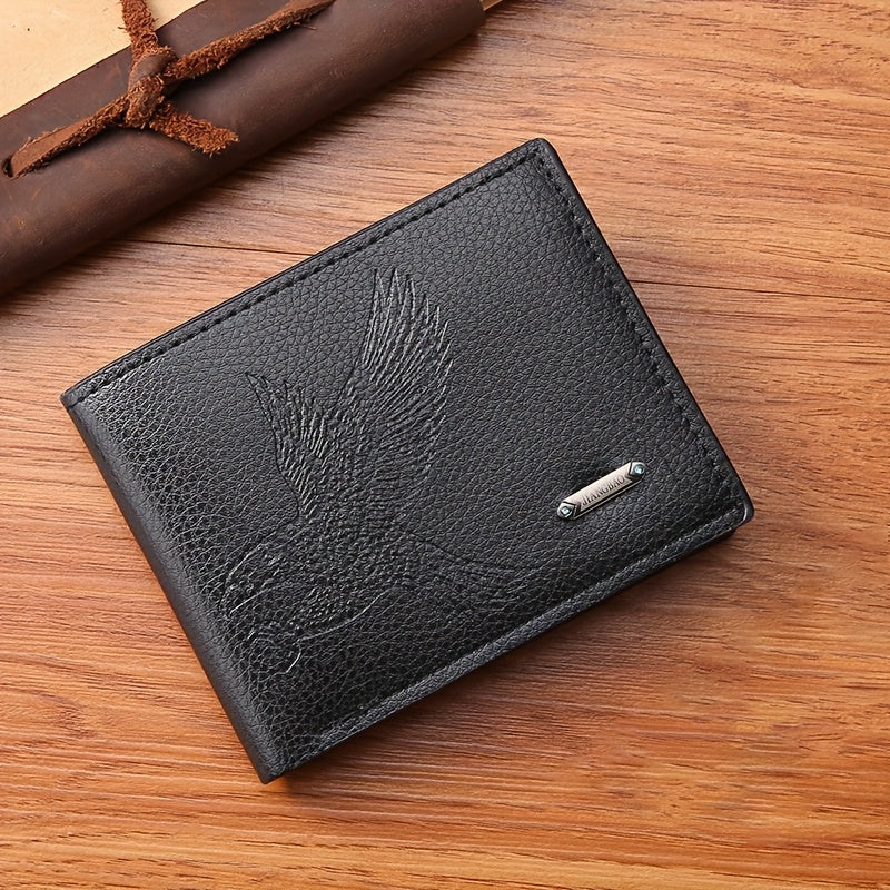 2-Piece Men’s Luxury Black Wallet & Belt Set – Slim PU Leather Dress Combo with Gold-Tone Logo – Valentine’s & Birthday Gift for Him