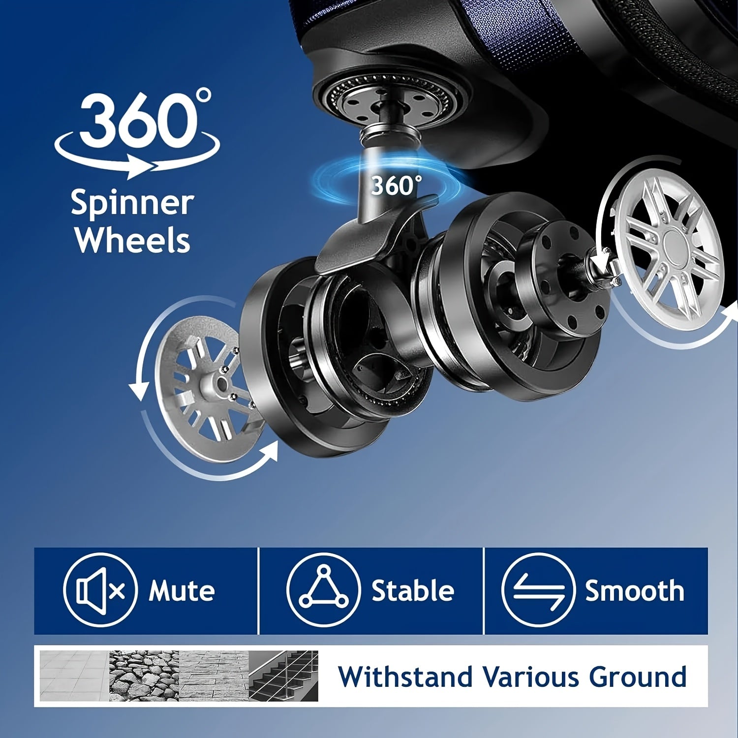 AUTOFOREVER 3-Piece ABS Hardshell Luggage Set – Super Light Scratch-Resistant 20"/24"/28" Spinner Suitcases with Aluminum Frame & Combination Lock (Bright Pink/Grey/Violet/Purple)