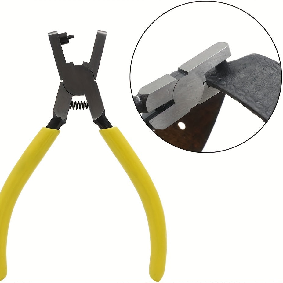 Carbon Steel Watch Band Hole Punch Pliers – 2.0mm Hand Strap Punching Tool for Leather Bands & Belts, No-Assembly Puncher, Gift-Ready