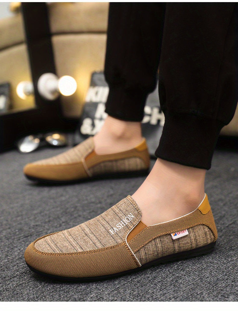 Men’s All-Season Lightweight Canvas Sneakers – Breathable Low-Top Casual Sport Shoes with Non-Slip Rubber Sole, Wear-Resistant & Comfortable for All-Day Walking