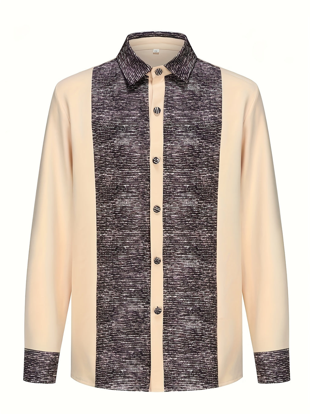 2025 Luxury Traditional Men’s Two-Piece Suit Set – Ethnic Style Long-Sleeve Shirt & Pants with Belt, Patchwork Party Outfit for Travel, Banquet & Casual Wear