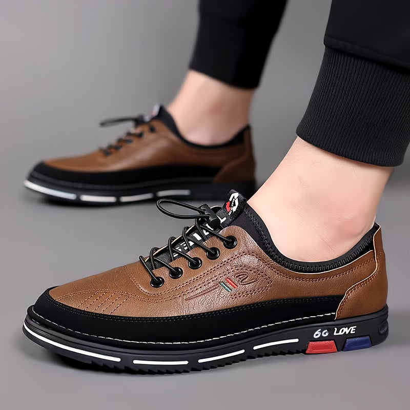 Men’s Slip-Resistant Running Shoes – zhenyuezu Grey/Black Low-Top Sneakers with PU Upper, PVC Sole & EVA Cushioning for Gym, Jogging, Hiking & Daily Streetwear