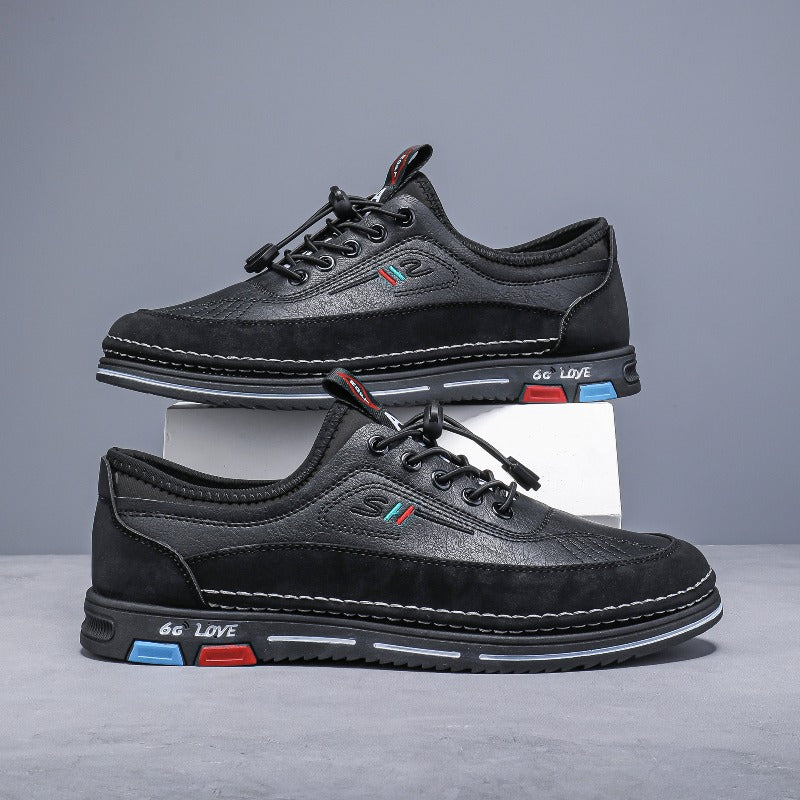 Men’s Slip-Resistant Running Shoes – zhenyuezu Grey/Black Low-Top Sneakers with PU Upper, PVC Sole & EVA Cushioning for Gym, Jogging, Hiking & Daily Streetwear