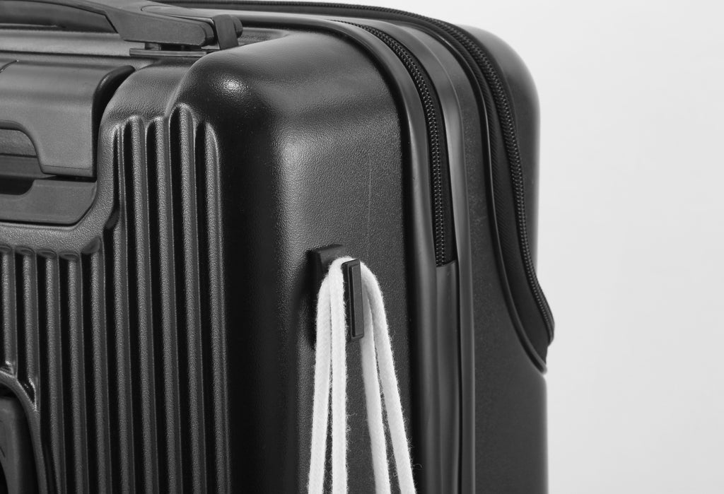 20" Hard Shell Carry-On Spinner Suitcase with TSA-Style Combination Lock – ABS+PC Lightweight Luggage with USB Port, Red & Black Travel Boarding Case for Daily Use