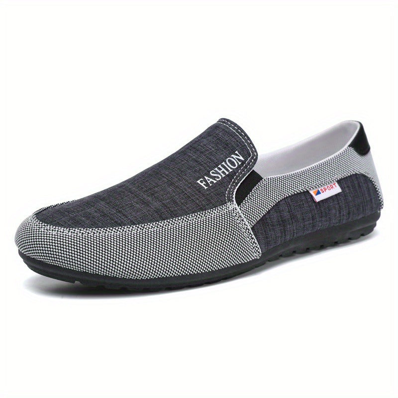 Men’s All-Season Lightweight Canvas Sneakers – Breathable Low-Top Casual Sport Shoes with Non-Slip Rubber Sole, Wear-Resistant & Comfortable for All-Day Walking