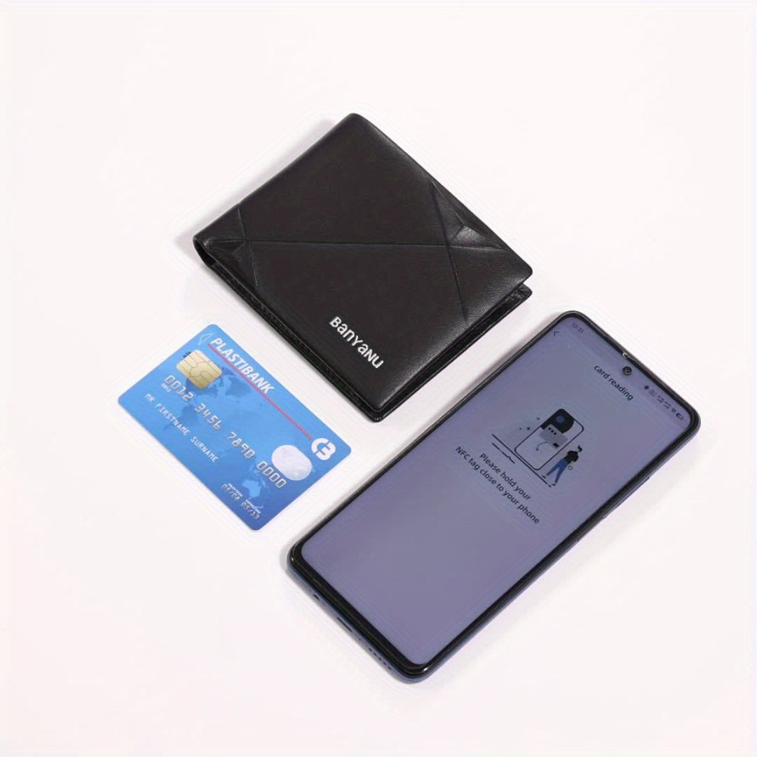 BANYANU Men’s Genuine Top-Grain Leather Wallet – Vintage RFID Blocking Large Capacity Wallet with 11 Card Slots, Perfect Father’s Day Gift