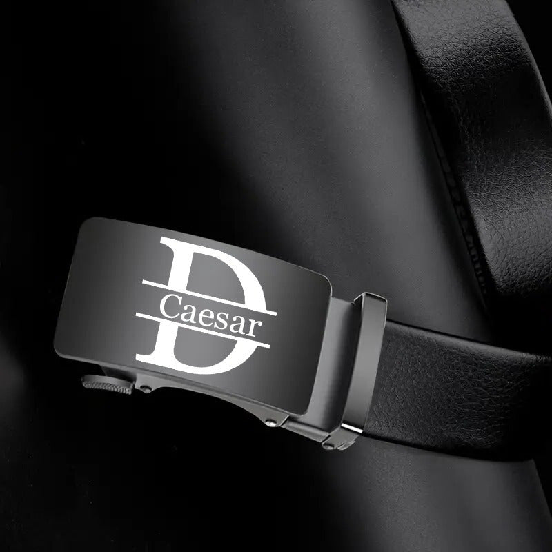 3pcs Custom Men’s Wallet, Belt & Keychain Gift Set – Personalized Name/Letter PU Leather Set for Father’s Day, Weddings, Birthdays & Graduation – Unique Gift for Son, Boyfriend, Friend & Classmate