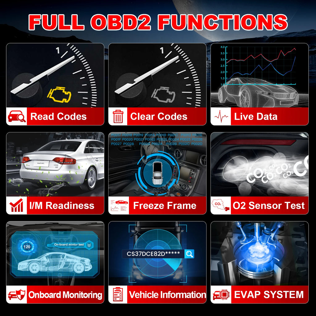 LAUNCH X431 CR300 OBD2 Scanner Engine Fault Automotive OBDII OBD Code Reader Diagnostic Scan Tool Free Update