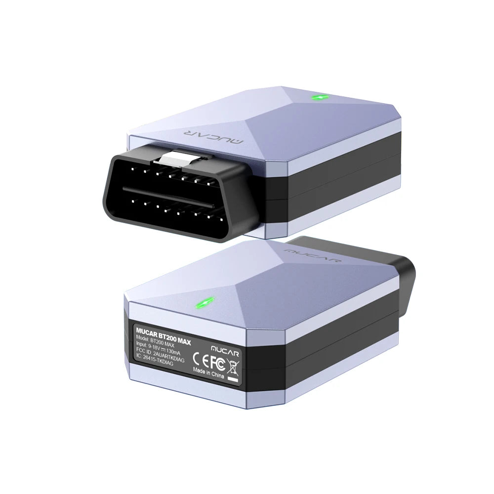 MUCAR BT200 MAX Auto OBD2 Scanner ELM327 CANFD Bidirectional Tool 15 Reset Full System Diagnose Code Reader Free Update for Life