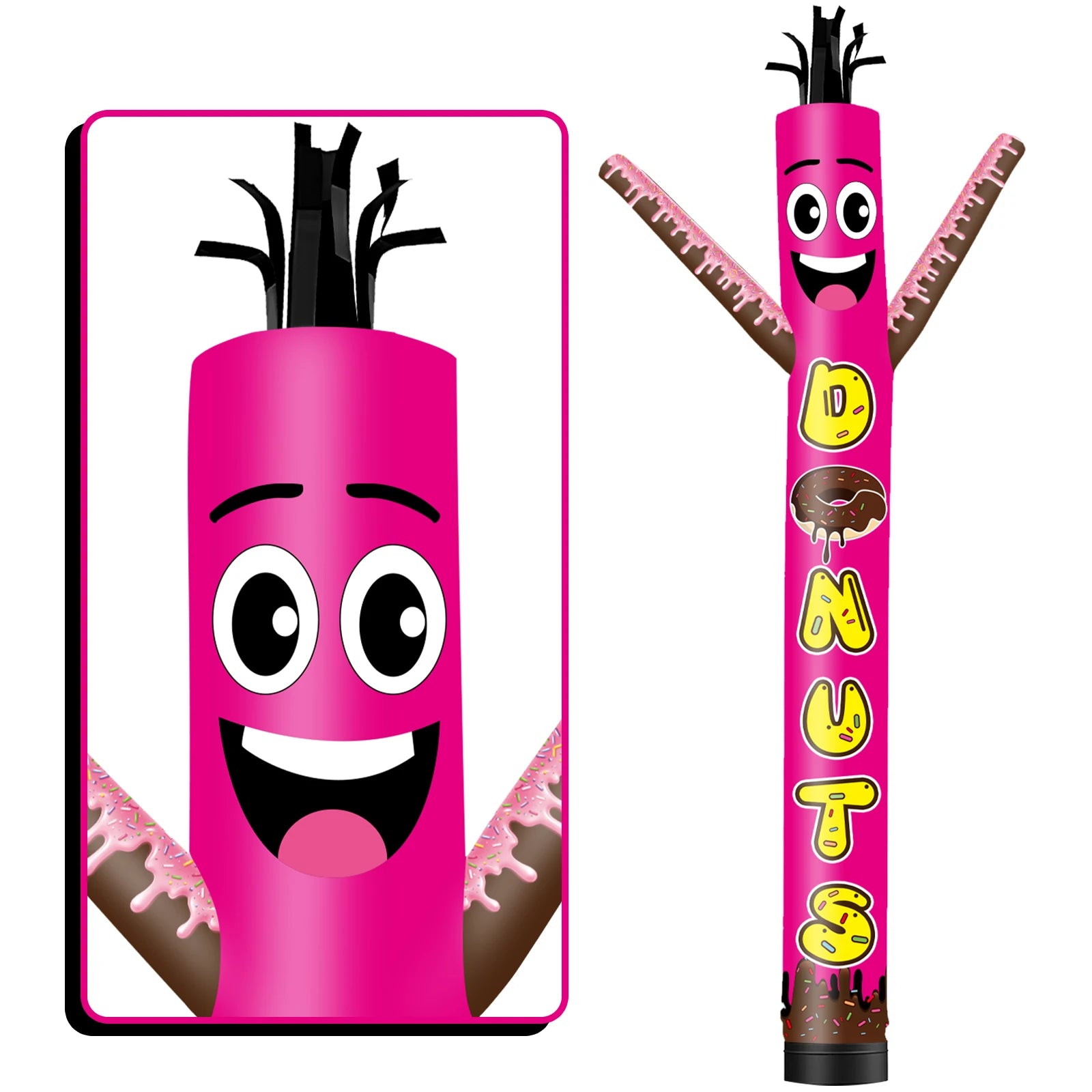 Inflatable Tube Man Wacky Wave Dancer for Outdoor Advertising Promotion Air Dancer - Orange (Blower Not Included)