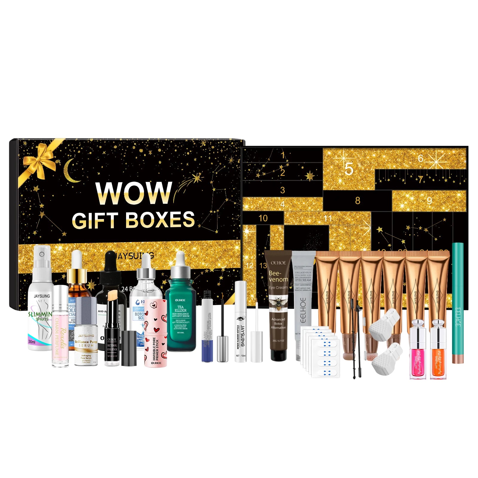 Jaysuing Girls Makeup & Care Set Moisturizing & Collagen Infused Skincare for Facial Makeup