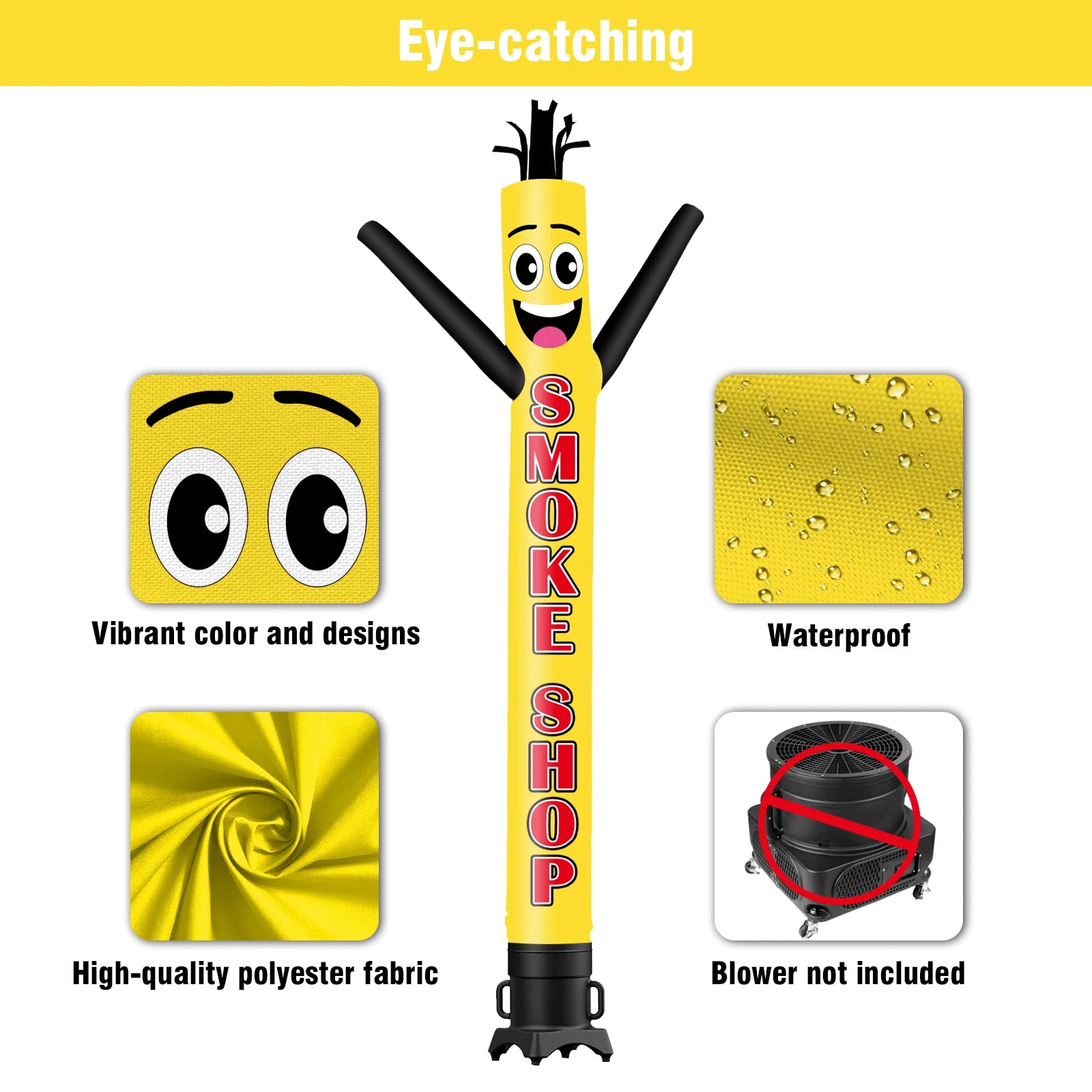 Smoke Shop Theme Inflatable Weird Wave Dancer Tube Man Outdoor Advertising Promotion Air Dancer (Blower Not Included)