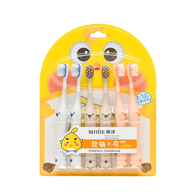 Factory Wholesale Animal Shape Soft Bristle Kid Toothbrush Non-slip Children Teeth Cleaning Brush for Oral Care