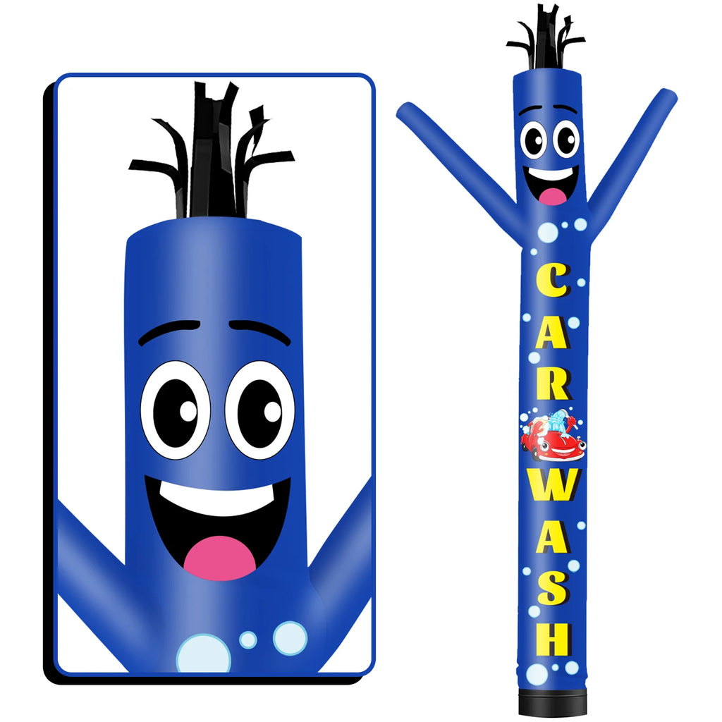 Car Wash Theme Inflatable Weird Wave Dancer Tube Man Outdoor Advertising Promotional Digital Air Dancer (Blower Not Included)