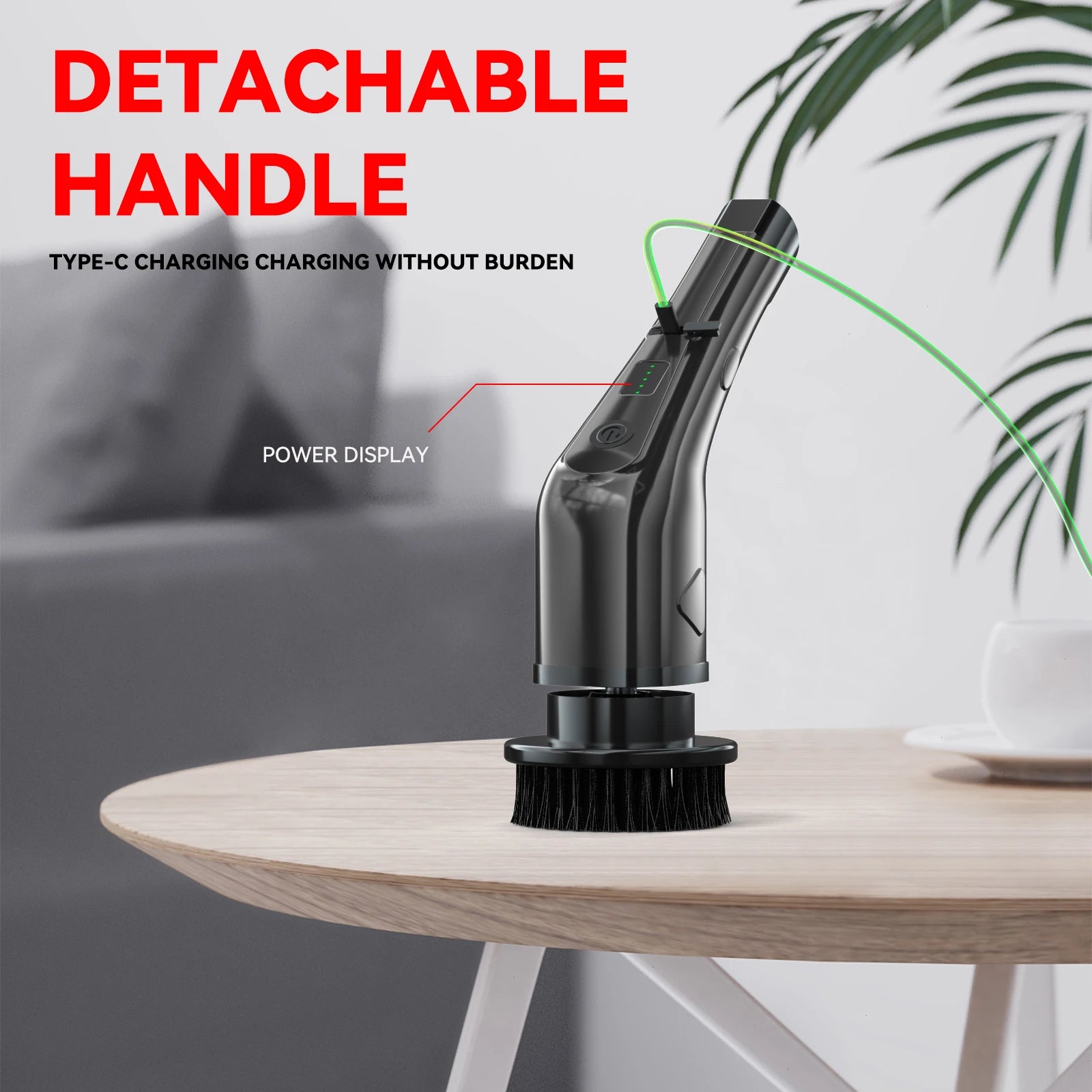 7" Electric Spin Scrubber 2500mAh Cordless Long Handle Cleaning Brush for Bathroom & Floor – USA 2–4 Days