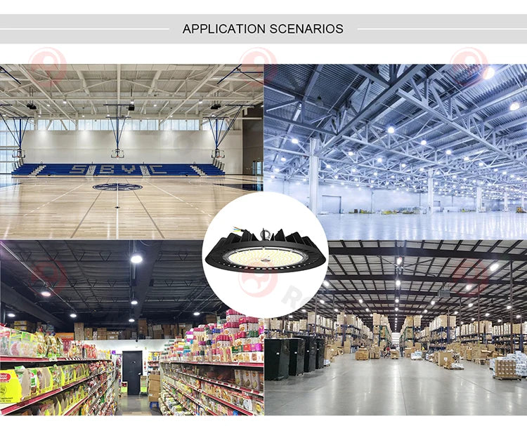 LED High Bay Light IP65 Waterproof Sensor Control 150W High Bay Led Light Garage Light