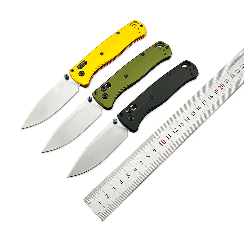 OK BM 535 Aluminum Alloy Handle D2 Blade BUGOUT Folding Knife Outdoor Camping Hunting Pocket EDC Tool Knife