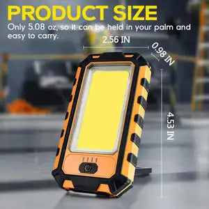 Work Light Portable COB LED Magnetic Lights Rechargeable Working Running Camping