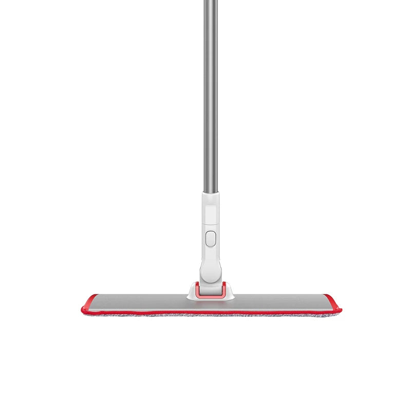 Flat Mop Microfiber Pad Aluminum Plate Telescopic Handle Floor Cleaning Lightweight