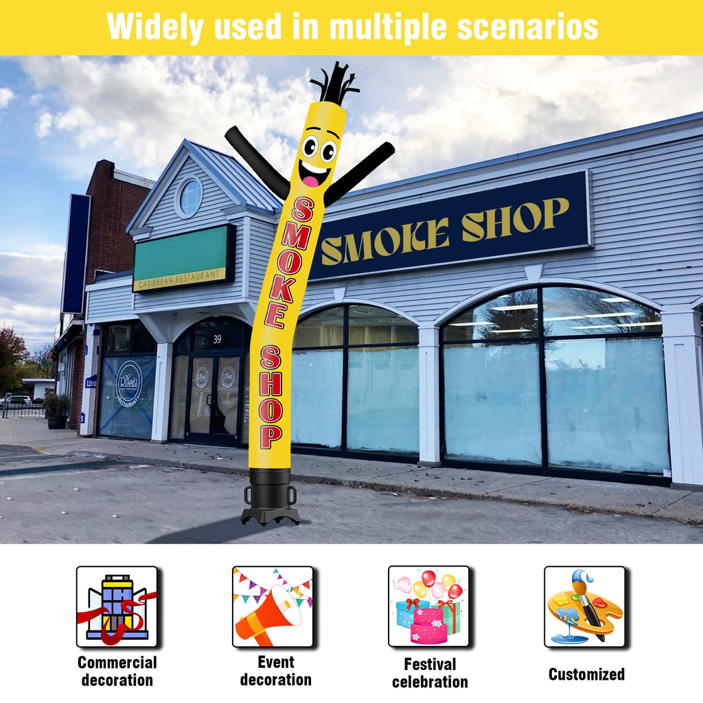Smoke Shop Theme Inflatable Weird Wave Dancer Tube Man Outdoor Advertising Promotion Air Dancer (Blower Not Included)