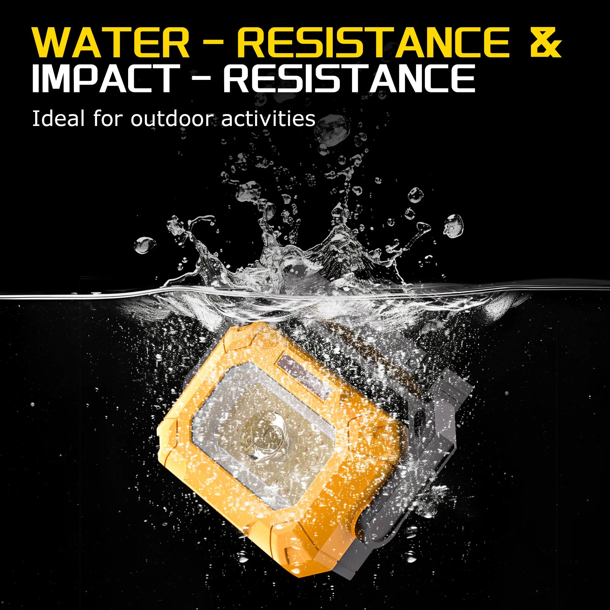 COB LED Magnetic Rechargeable Work Light 15 Lighting Modes 360° Rotatable Flood Lights for Car Repair Emergency Job Lighting