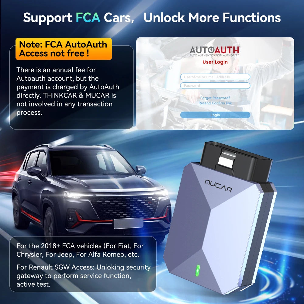 MUCAR BT200 MAX Auto OBD2 Scanner ELM327 CANFD Bidirectional Tool 15 Reset Full System Diagnose Code Reader Free Update for Life