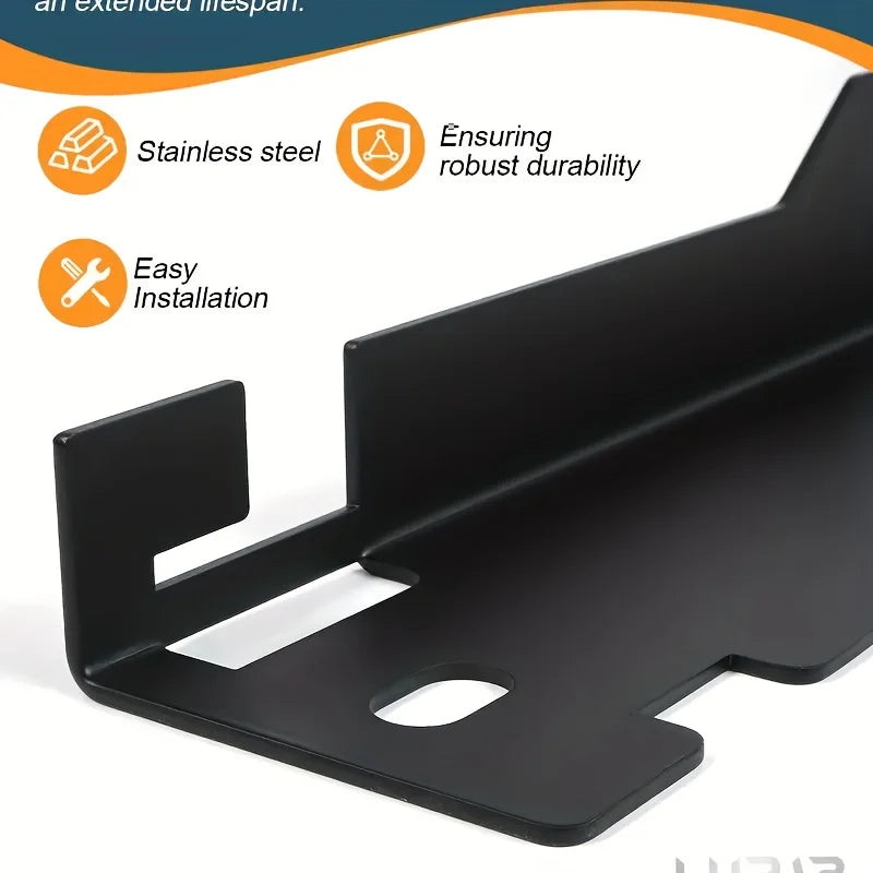 Heavy-duty Wheel Alignment Tool Pair Upgraded Wheel Positioning Plate With Hanging Holes Black Silver