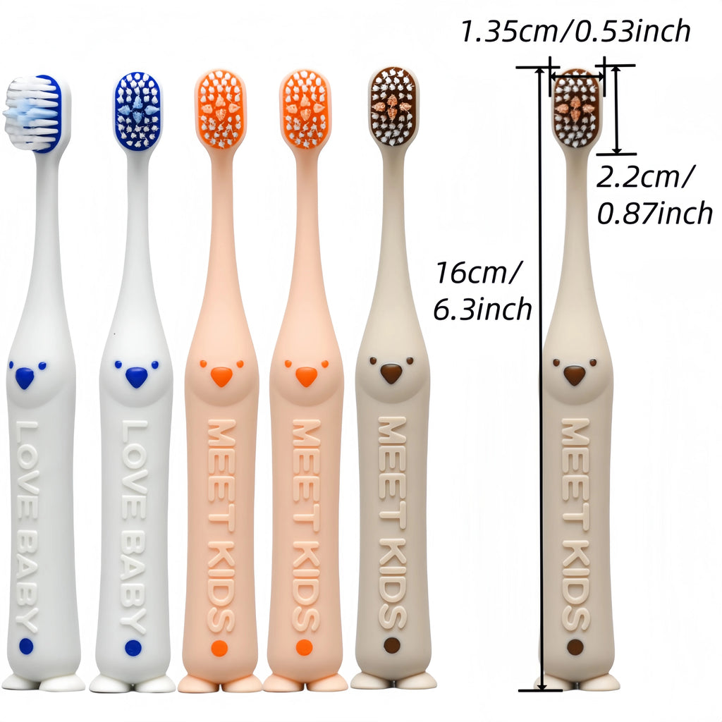 Factory Wholesale Animal Shape Soft Bristle Kid Toothbrush Non-slip Children Teeth Cleaning Brush for Oral Care