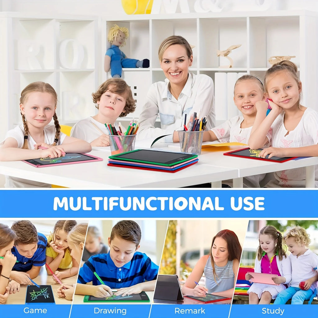 30 Pieces of 8.5-Inch LCD Writing Tablet for Kids Colorful LCD Electronic Digital Pad with Waterproof and Erasable Surface
