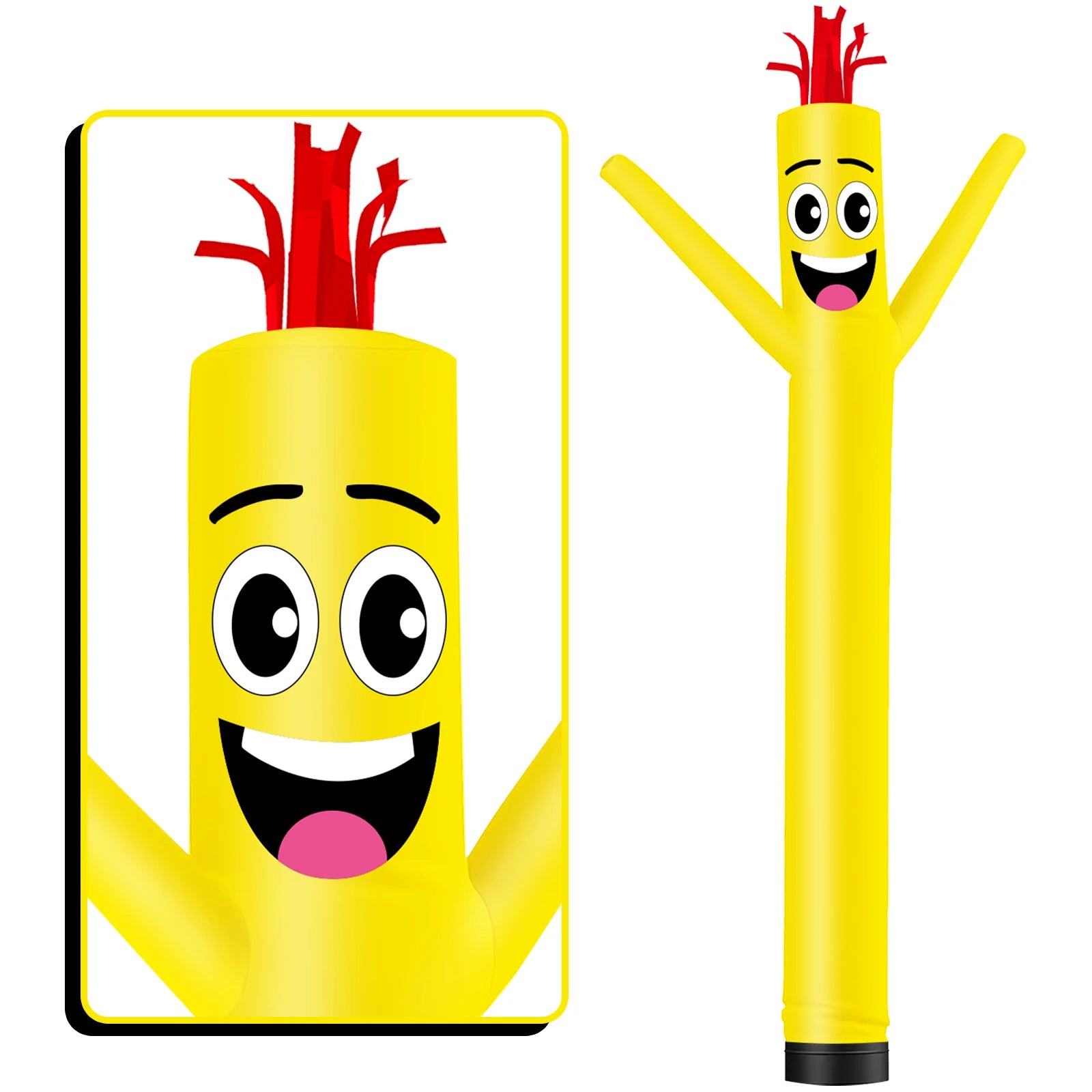 Inflatable Tube Man Wacky Wave Dancer for Outdoor Advertising Promotion Air Dancer - Orange (Blower Not Included)