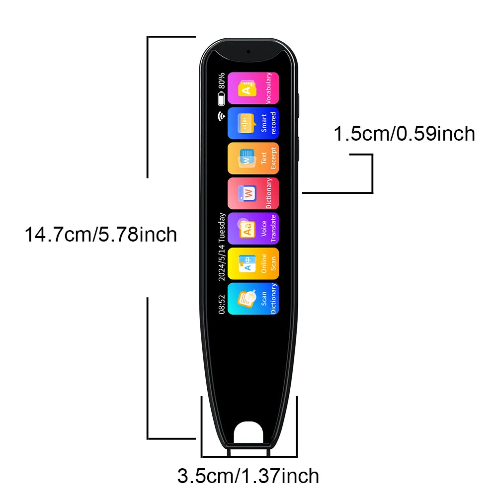 Smart Translator Pen MD22 Offline Scan 10 Languages Voice Translation Online 142 Languages translator