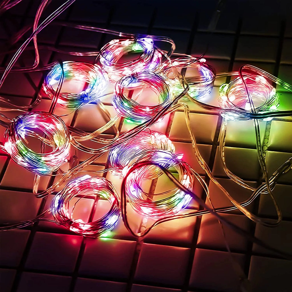 Hot Selling 9.8ft 3x3m Holiday Garden Wedding USB Powered Multicolor RGB Smart Fairy String Christmas LED Curtain Lights