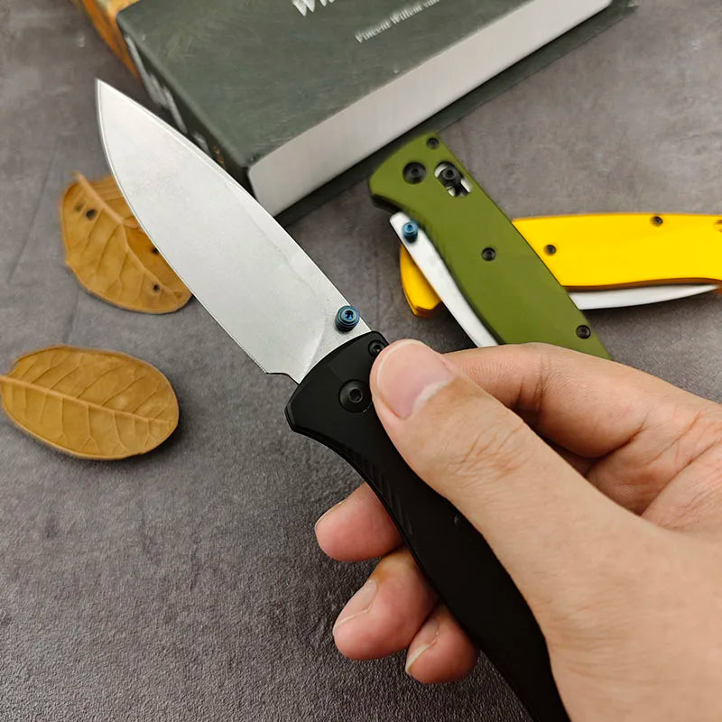 OK BM 535 Aluminum Alloy Handle D2 Blade BUGOUT Folding Knife Outdoor Camping Hunting Pocket EDC Tool Knife