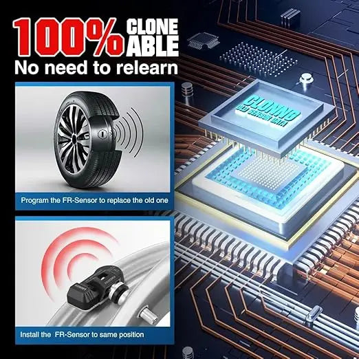 USA EU Warehouse LAUNCH LTR-V Programmed Tire Pressure Monitoring System RF Dual Frequency (315MHZ+433MHZ) TPMS Sensor