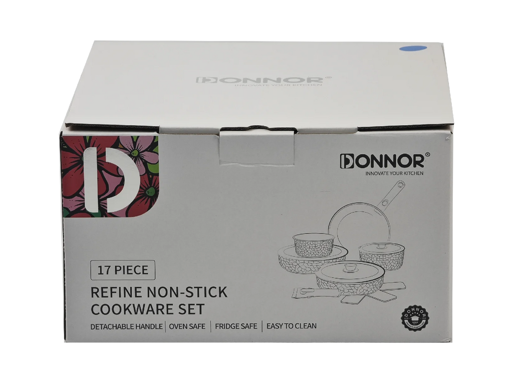 Ceramic Coating 17pcs Cookware Sets Non Stick Induction Stove Frying Pan Saucepan Cookware Sets. USA Wearhouse Delivery in 6 Days