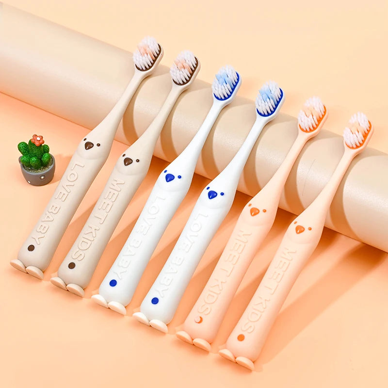 Factory Wholesale Animal Shape Soft Bristle Kid Toothbrush Non-slip Children Teeth Cleaning Brush for Oral Care