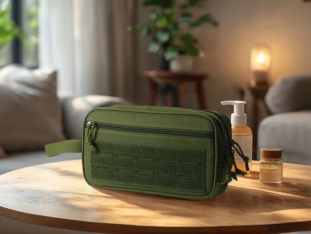 Tactical Molle Admin Pouch for Vest Hunting Chest Waist Pack Utility Dual Zippers Tool Pouch EDC Organizer