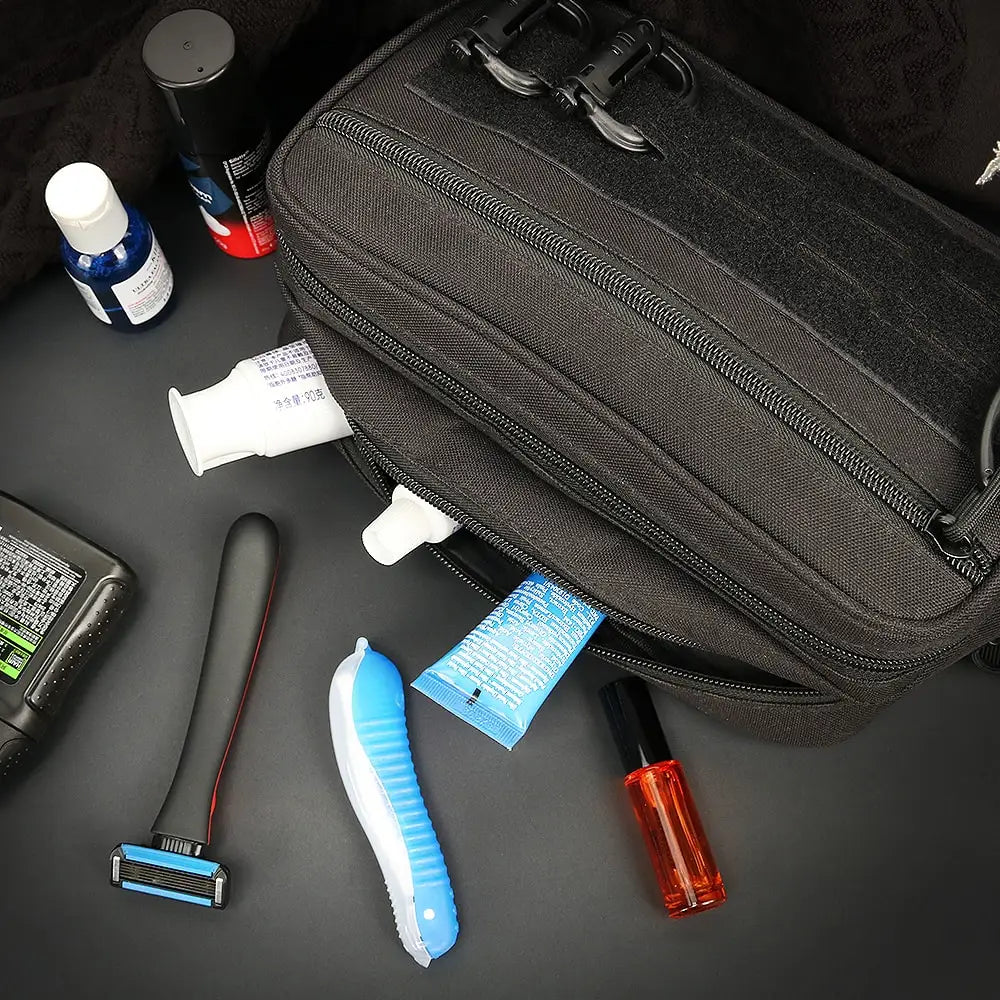 Tactical Molle Admin Pouch for Vest Hunting Chest Waist Pack Utility Dual Zippers Tool Pouch EDC Organizer