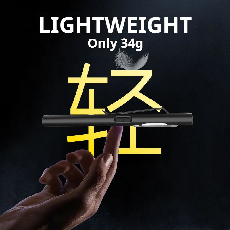 T7 Powerful 700LM USB-C Rechargeable Magnetic Flashlight IPX4 Waterproof Emergency Work Light for Home Power Outage