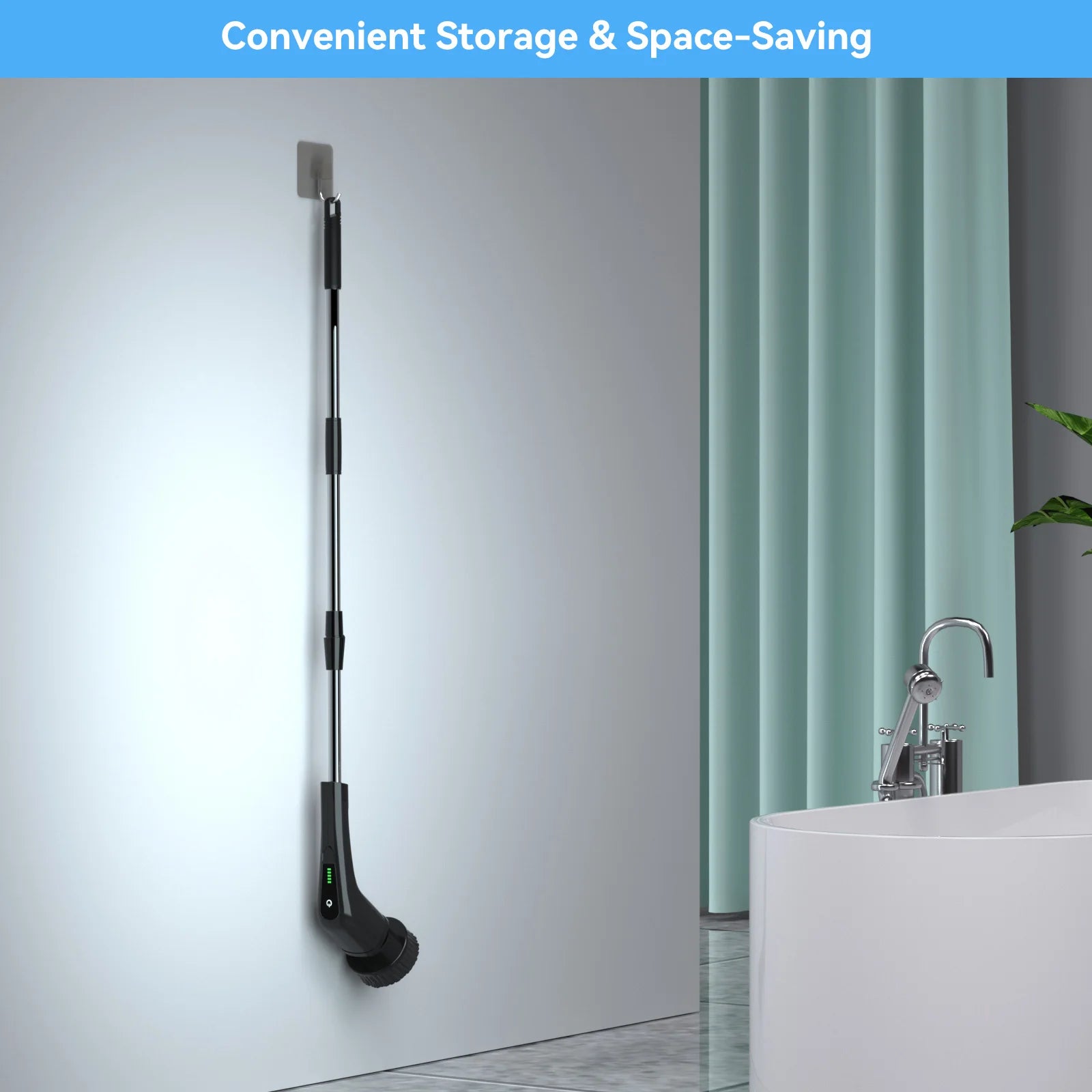 USA Warehouse Cleaning Products Household Cleaning Tools Accessories Electric Scrubber Cleaning Brush for Bathroom