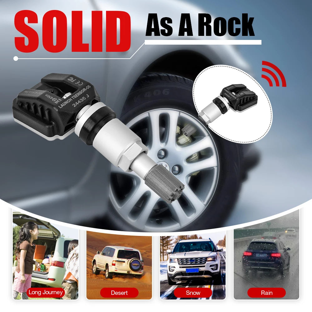 USA EU Warehouse LAUNCH LTR-V Programmed Tire Pressure Monitoring System RF Dual Frequency (315MHZ+433MHZ) TPMS Sensor