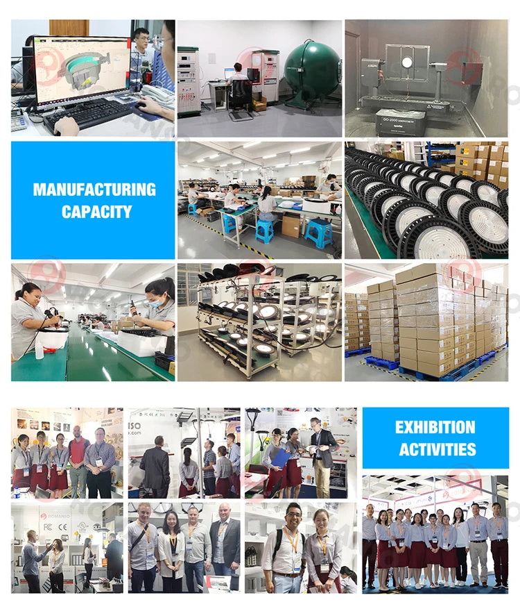 LED High Bay Light IP65 Waterproof Sensor Control 150W High Bay Led Light Garage Light